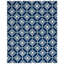 Tapis ivoire / bleu marine crocheté à la main Barbaraa-16761944