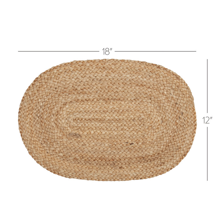 Beachcrest Home Woodside Jute/Rattan Oval Placemat & Reviews