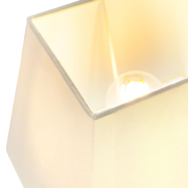 Contemporary and Stylish Linen Fabric Lamp Shade, Cream