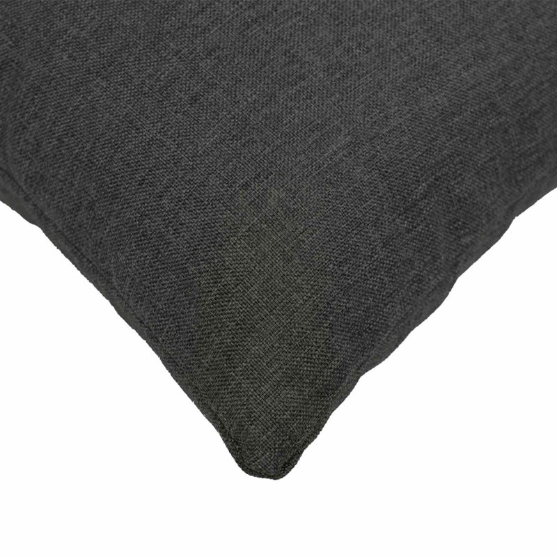 Black Cushion Cover, Square 35cm, Dark Grey