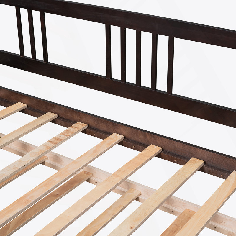 Lit de jour polyvalent en bois avec lit gigogne simple pour la détente, l’optimisation de l’espace et une vie confortable