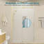 Porte de douche coulissante simple sans cadre l 48 po x H 76 po avec verre trempé 5/16 po-113571187