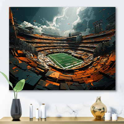 " Green Football Abstract Stadium "