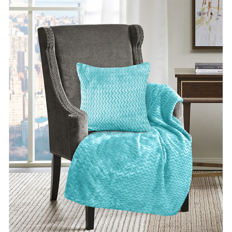 Balthasar Throw Blanket, W27 x L35cm, Duck Egg
