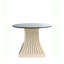 Fluted Outdoor Round Dining Table