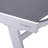 Outdoor Patio Reclining Chaise Lounge with Wheels, Powder-Coated Aluminum Frame and Breathable Sling Mesh, Adjustable Backrest for Poolside and Deck Use-124823791-124823797
