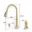Robinet de cuisine avec distributeur de savon Clihome-87820075