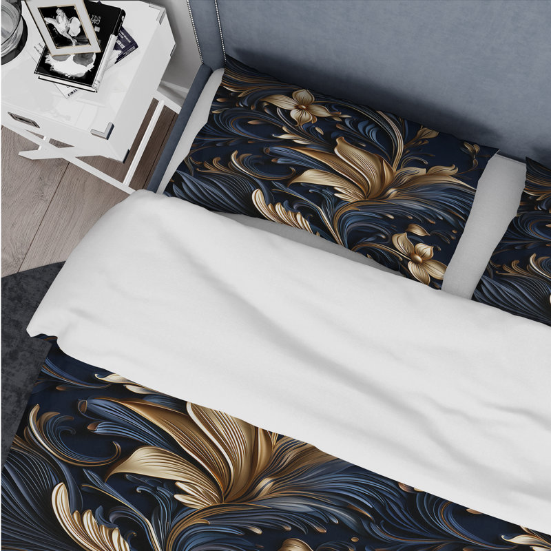 Ensemble de housse de couette Opulent Allure, Housse de couette simple + 1 taie décorative stan