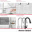 Robinet de cuisine à poignée simple avec accessoires Raviv