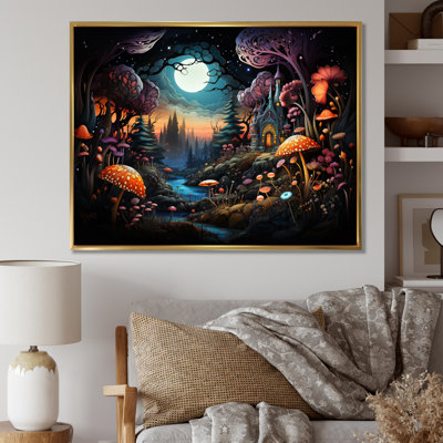 «Madisynn Bohemian Enchanted Forest Tapisserie II», reproduction sur toile