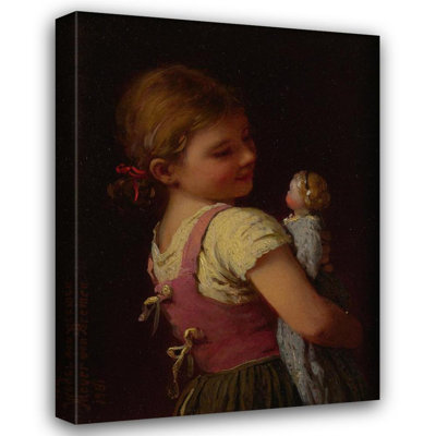 "Gretchen's Favorite" by  Johann Georg Meyer Von Bremen - Gallery Wrap Canvas Wall Art