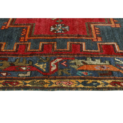 Khusbu Distressed Grover Red Runner