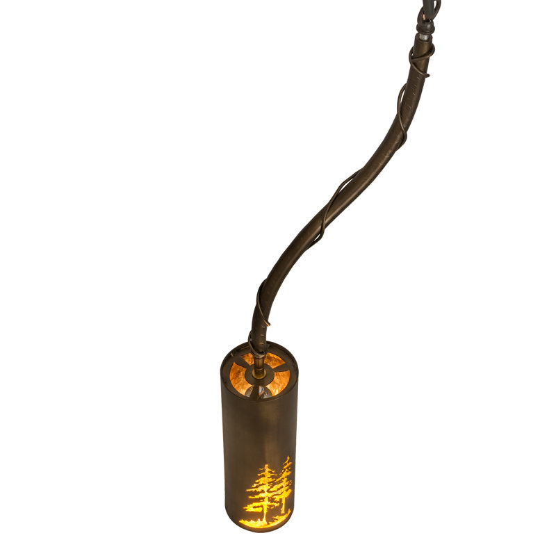 Luminaire suspendu cylindrique 1 lumière Tall Pines
