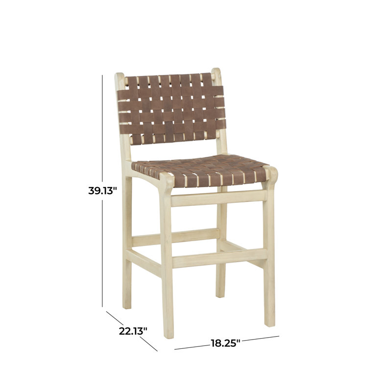 Tabouret de bar Weig, Brun