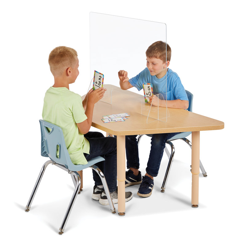 Jonti-Craft® - Paravents de table See-Thru - 2 stations avec ouverture - 30 po x 8 po x 4 po