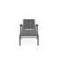 Belle Isle Sling Aluminum Frame Four Position Lay-flat Chaise With Marine Grade Polymer Arm Accent-1356401718-1356401737
