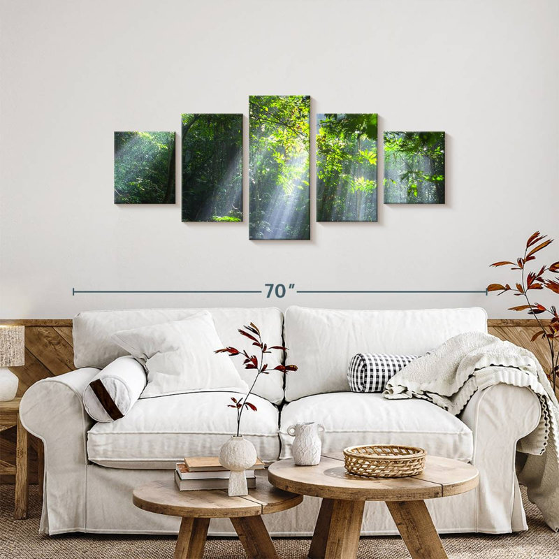 Forêt malaisienne, H 24 po x l 55 po