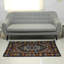 Tapis bleu / bourgogne Sandston