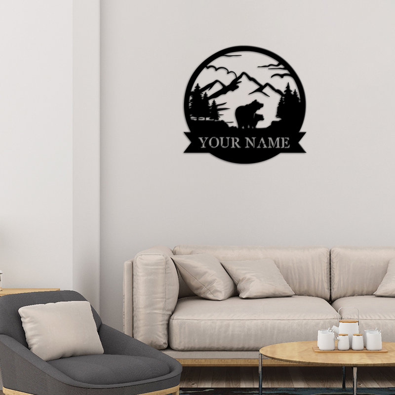 Brylen Water Resistant Steel Text & Numbers Wall Decor