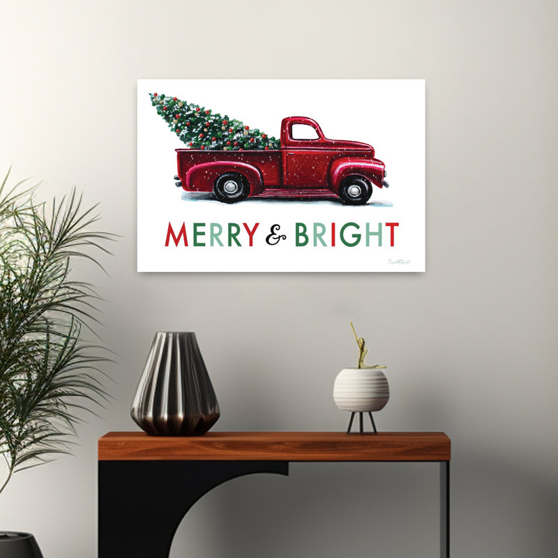 Arbre de Noël contemporain Merry Bright, H 16 po x l 24 po
