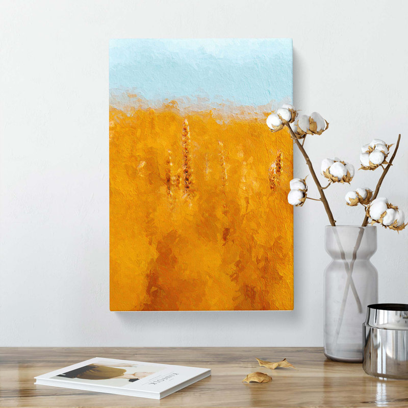 Wheatfield In Germany - Wrapped Canvas Painting, 50cm H x 35cm W x 3cm D