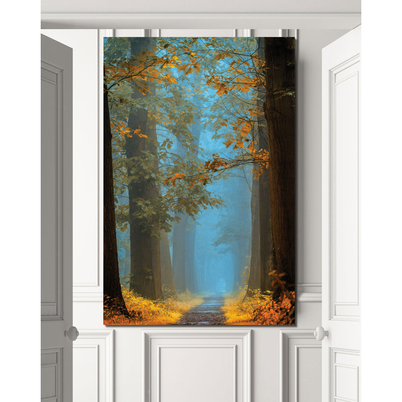 «Orange Blue Avenue», reproduction, H 27 po x l 18 po x 1,5 po, Toile tendue
