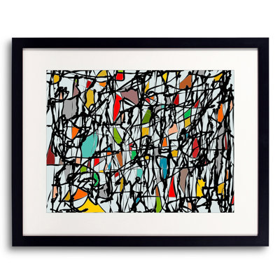 Pollock Wink Print by Angel Estevez