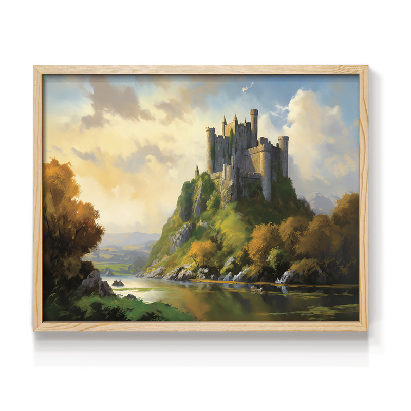 Paysage, série XCVI, reproduction encadrée, H 8 po x l 10 po, Naturel