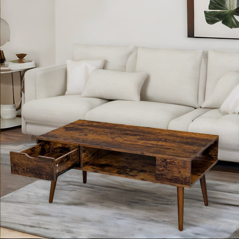 Anaysa Coffee Table With Drawer and Storage