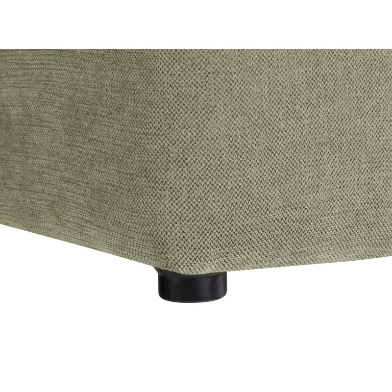 Hadasha 38cm Wide Tufted Square Cube Ottoman, Green