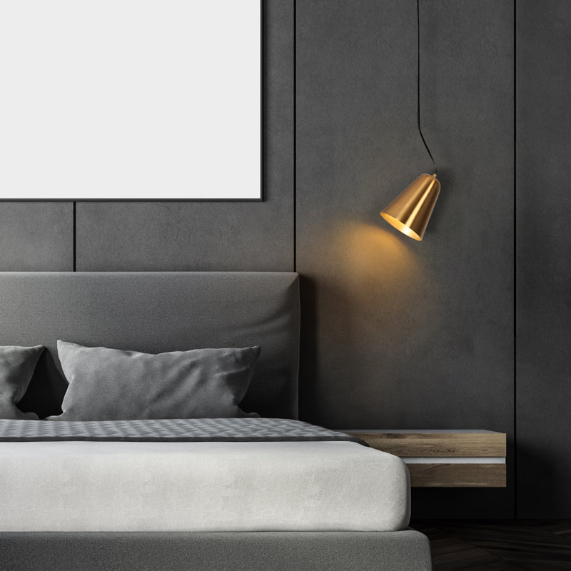 Mini-luminaire suspendu moderne en métal 1 lumière