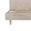 Lit plateforme en bois d'acacia Mira, beige, simple