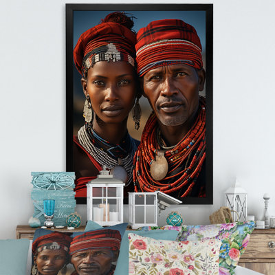 «Lacye African Tribes Masai Tanzanie», reproduction sur toile