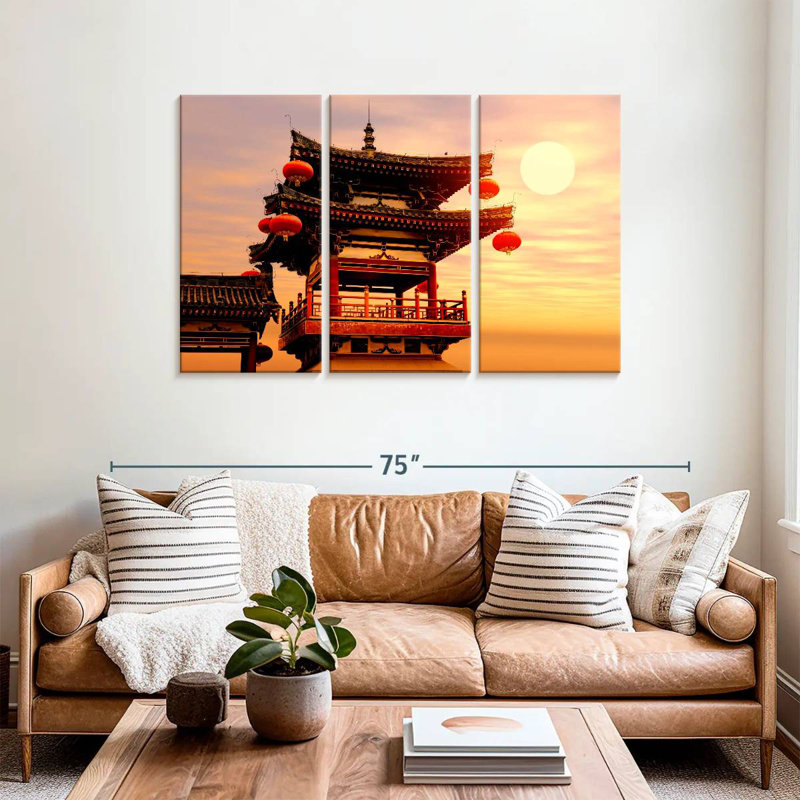Adella Chinese Temple, 36" H x 57" W