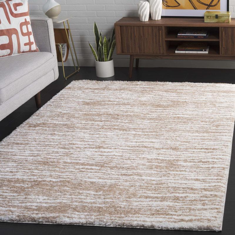 Kaleya Tahoe Shag Performance Abstract Rug, Rectangle 5' x 7'