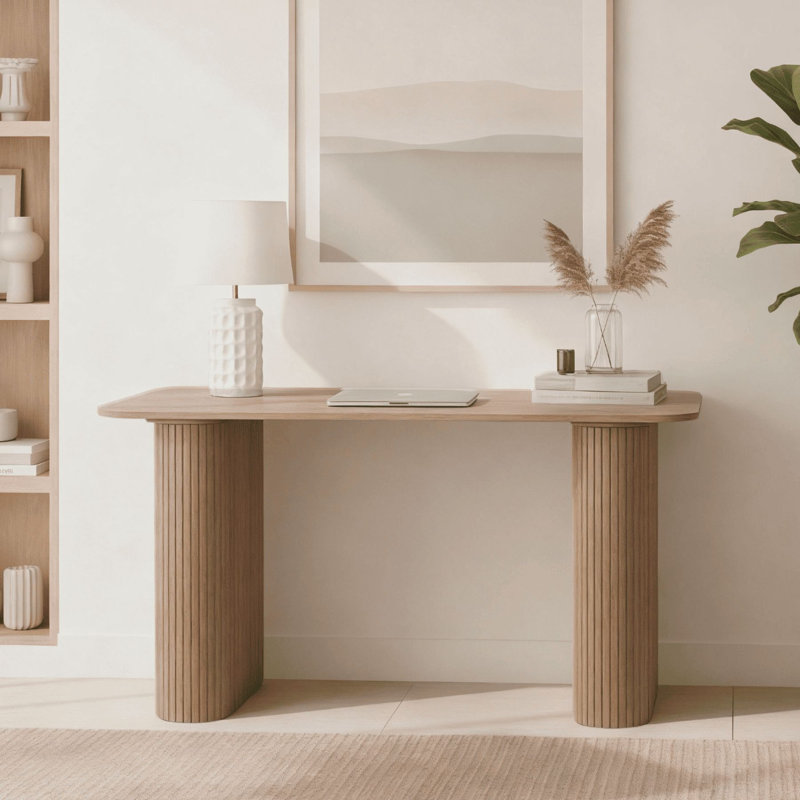 Monroe Computer & Writing Desk, Natural