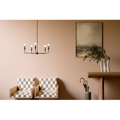 Lustre en acier à 5 lumières Kichler Alvaro