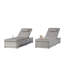 Ensemble de 2 chaises longues d'extérieur avec chaises longues pour l'extérieur-1508624619
