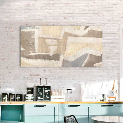 2AU5761 Abstract: White Choreography by Anne Munson - Wrapped Canvas Art Prints