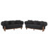 Nyaja 6-seater Rubberwood Boucle Upholstered Sofas With Curved Round Arms