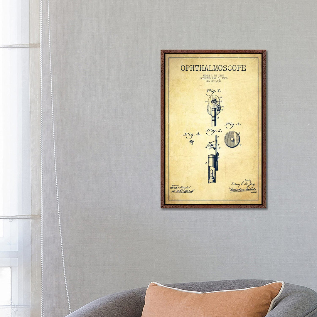 Ophthalmoskop Vintage Patent Blueprint