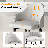 Upholstered Counter Stool With Metal Frame（Bar Stool Set Of 2）-993790818
