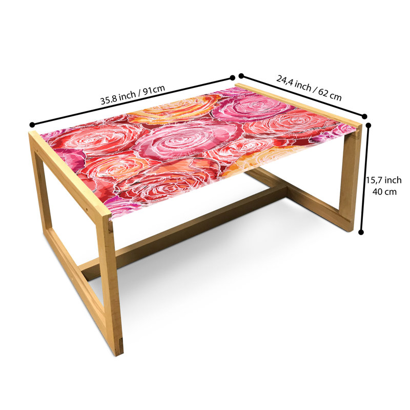 Jamayla Sled Coffee Table, 90cm H x 62cm W x 40cm D