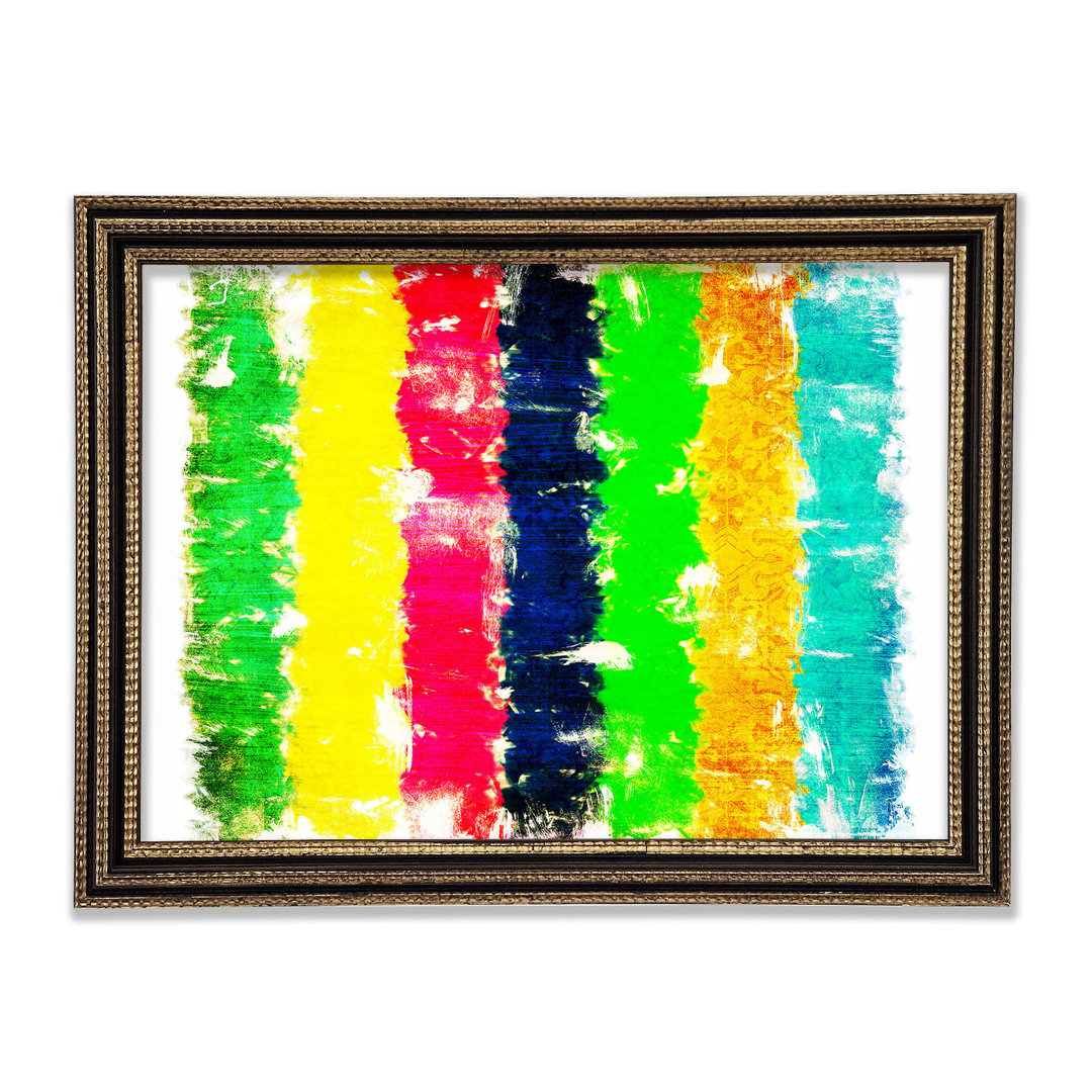 Gerahmtes Wandbild Crayon Delight