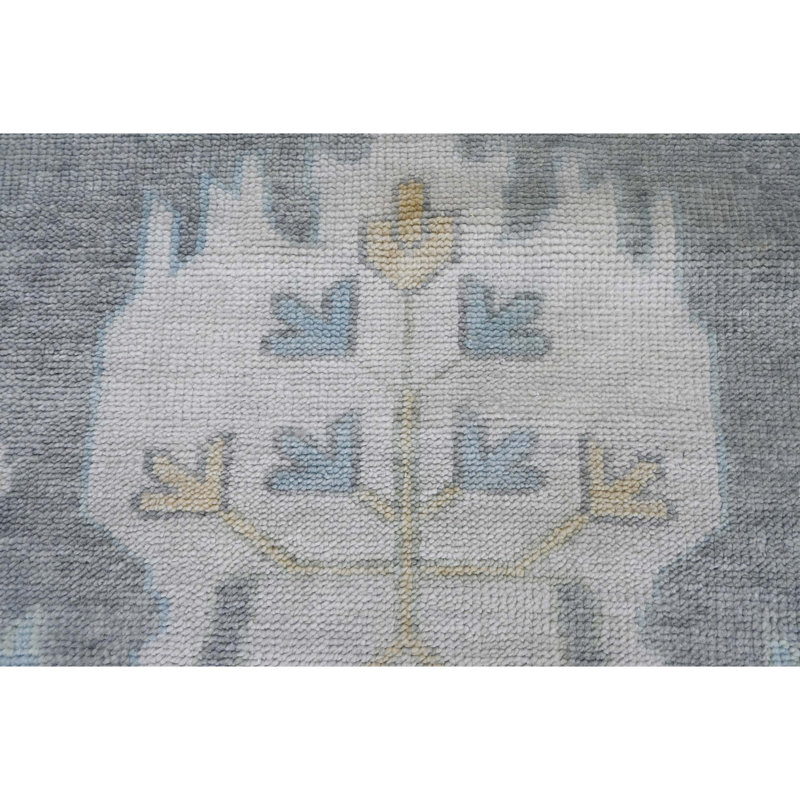 Wool Oriental Area Rug in Gray/Green/Tan, Rectangle 8' x 10'