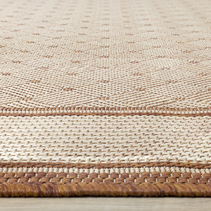 Tapis intérieur / extérieur beige Akber, Rectangle 7 pi 10 po x 10 pi 6 po