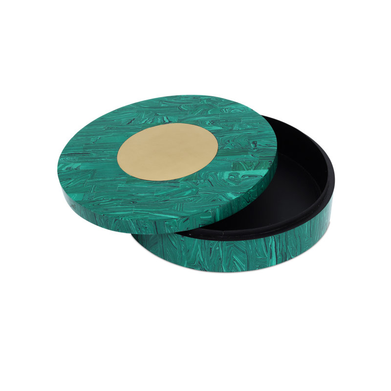 Transformation Brass, Engineered Wood, Composite Decorative Box