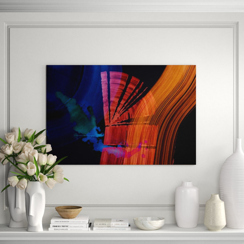 Neon Stroke I Print by Elle Youngstrom, Image Brush Gel, 30" H x 45" W
