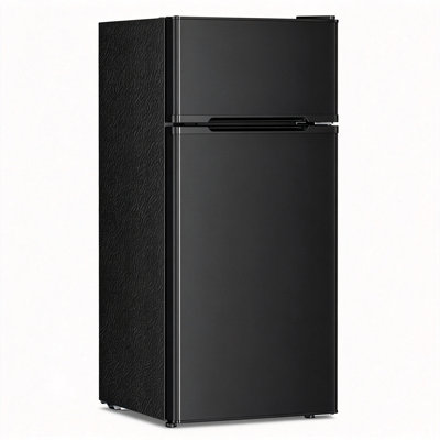Mini réfrigérateur avec congélateur pour chambre à coucher, bureau, noir 2,45 pi cu COWSAR