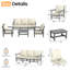 Ensemble de conversation modulaire en PEHD pour 5 personnes avec coussins épais de 5 po-1255284388-1255284389